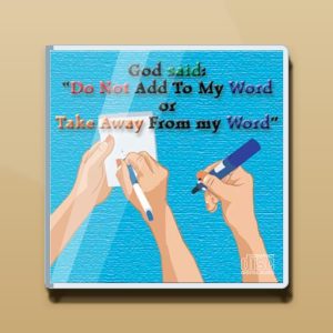 Do Not Add To My Word or Take Away From My Word Audio CD
